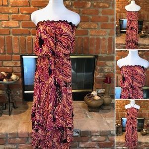 Paisley BoHo Hippie LONG Summer Maxi Dress